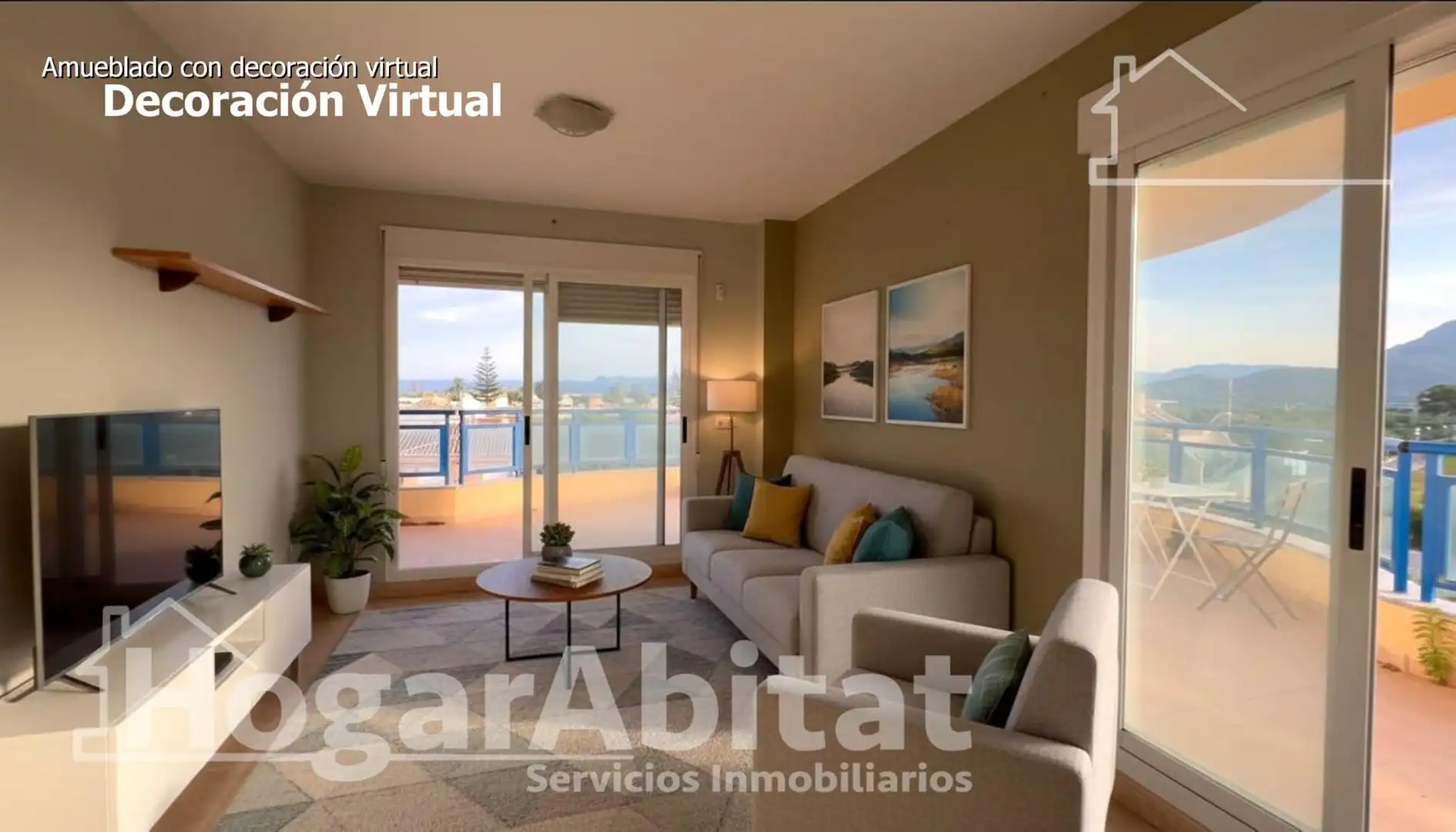 Sala d'estar de Apartament en venda en Tavernes de la Valldigna amb Terrassa, Traster i Balcó