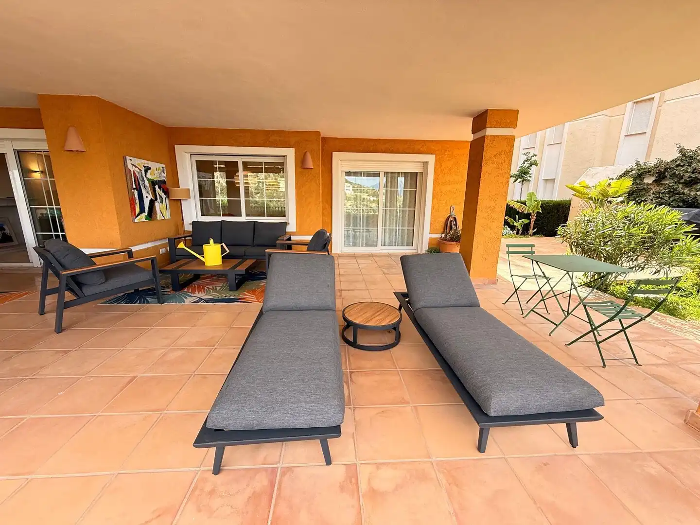 Terraza de Apartamento de alquiler en Altea con Aire acondicionado, Calefacción y Jardín privado