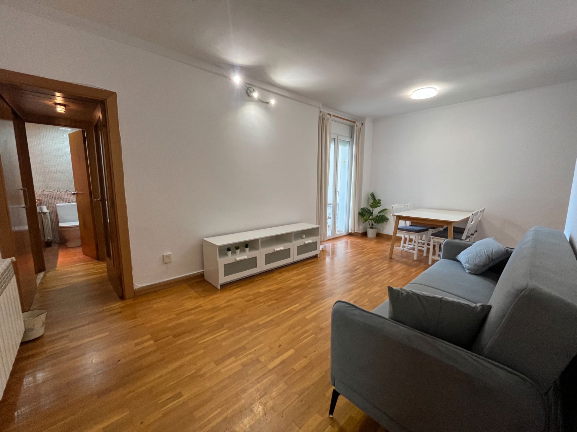 Sala d'estar de Pis de lloguer en  Barcelona Capital amb Aire condicionat, Calefacció i Moblat
