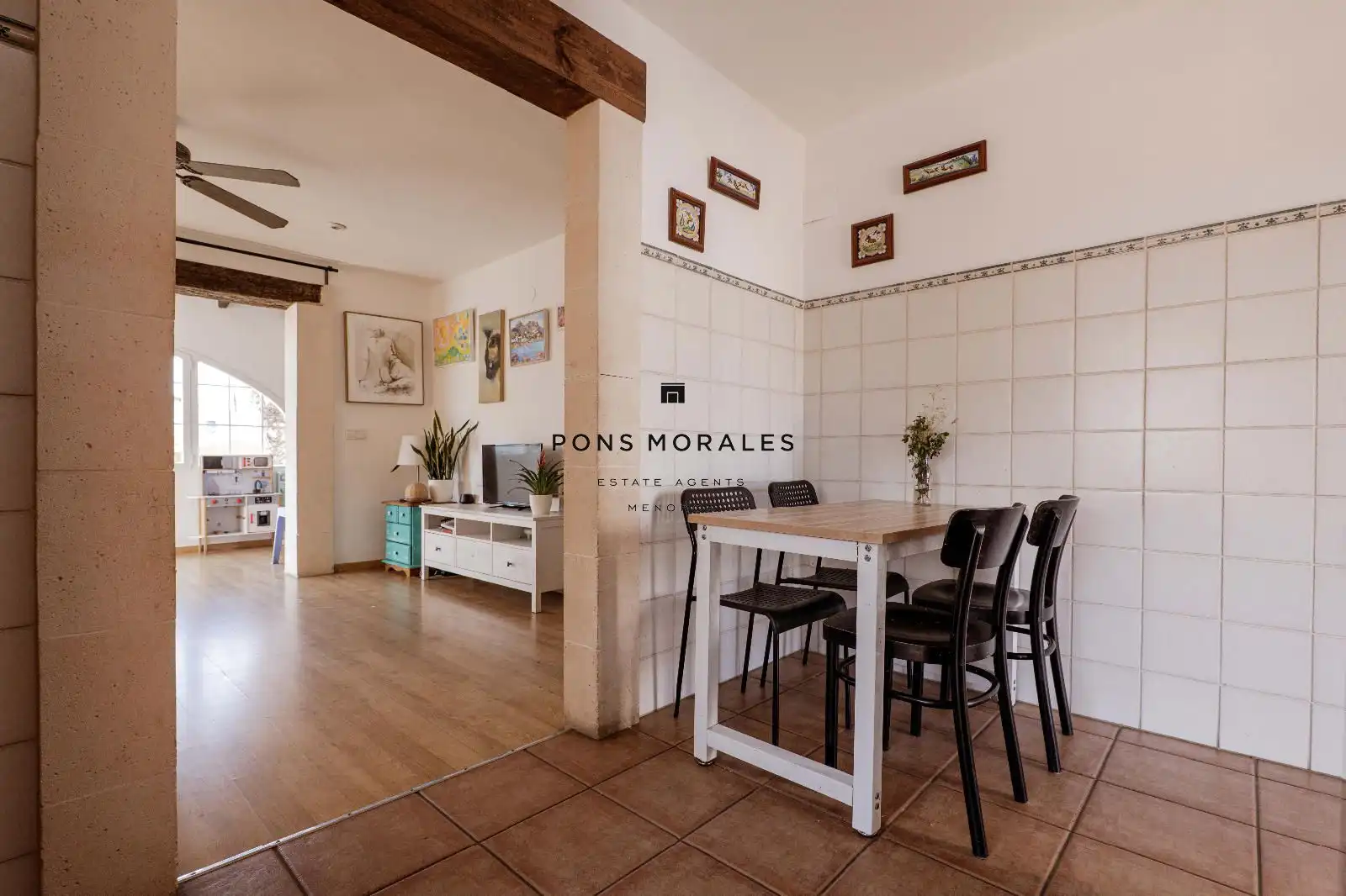 Sala d'estar de Casa adosada en venda en Ciutadella de Menorca amb Calefacció, Terrassa i Traster