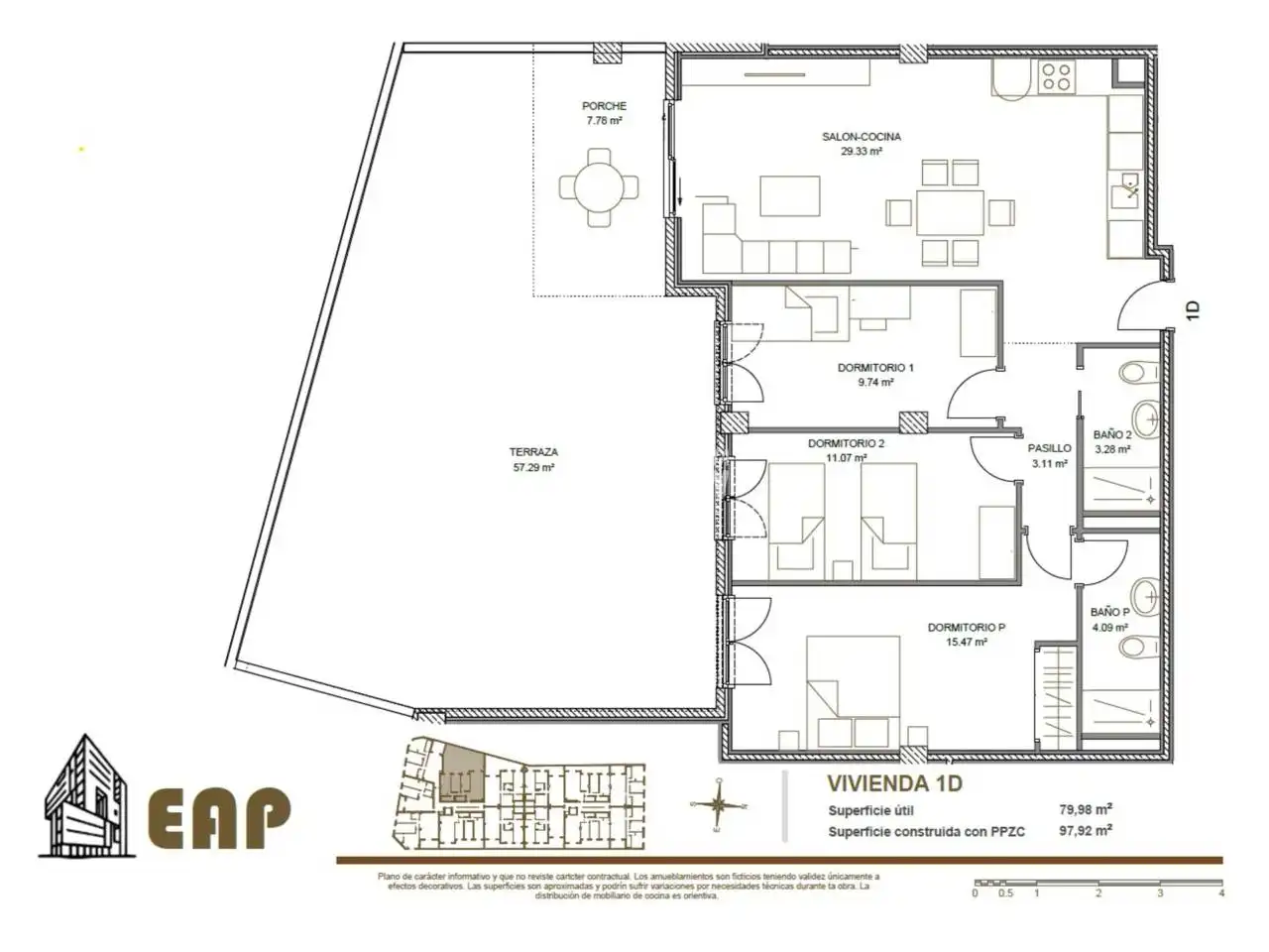 Piso en venta en Cartagena con Aire acondicionado, Terraza y Trastero