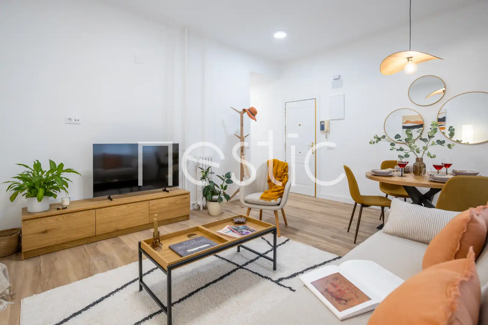 Living room of Apartments for rent in Madrid  with Heating, Furnished and Washing machine