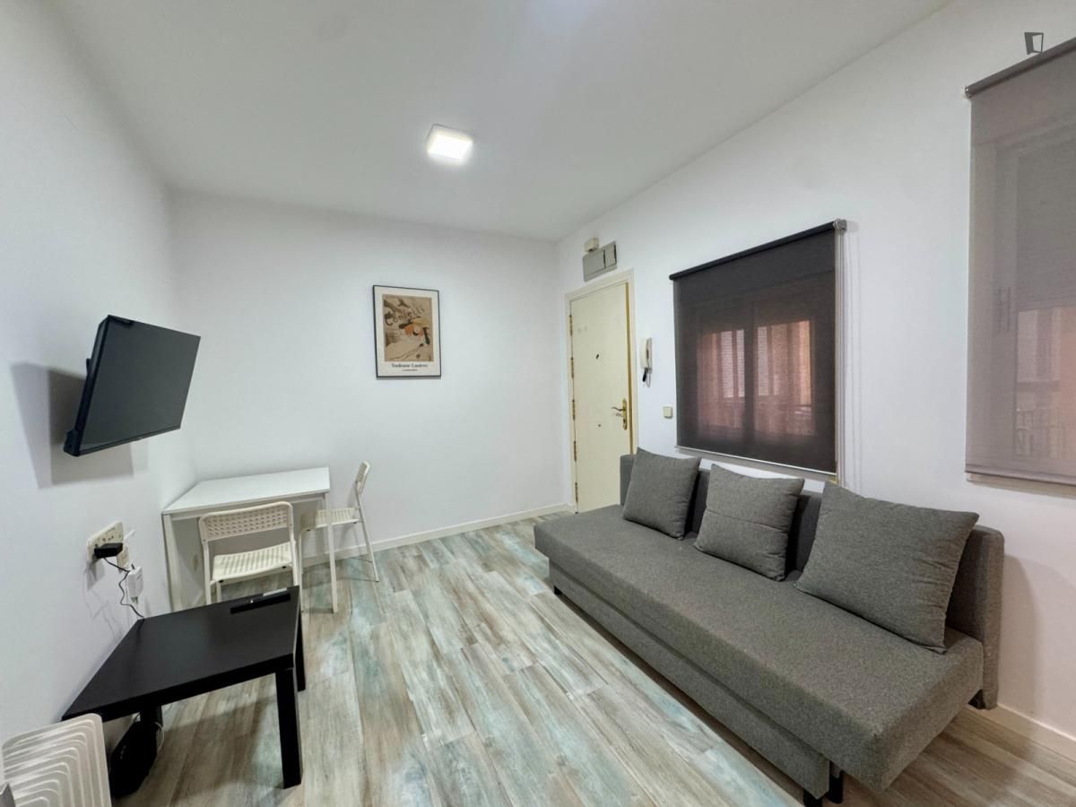 Sala de estar de Apartamento de alquiler en  Madrid Capital con Amueblado, Horno y Lavadora