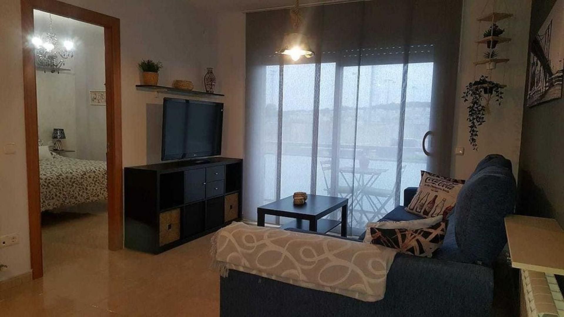 Sala de estar de Piso en venta en Creixell con Calefacción, Terraza y Piscina comunitaria