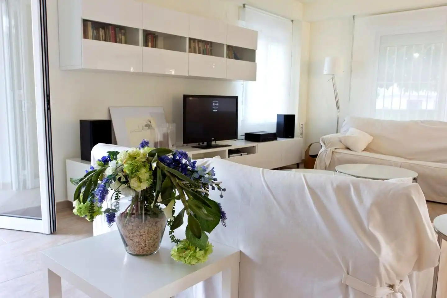 Sala de estar de Casa o chalet en venta en Benicasim / Benicàssim con Aire acondicionado, Jardín privado y Terraza