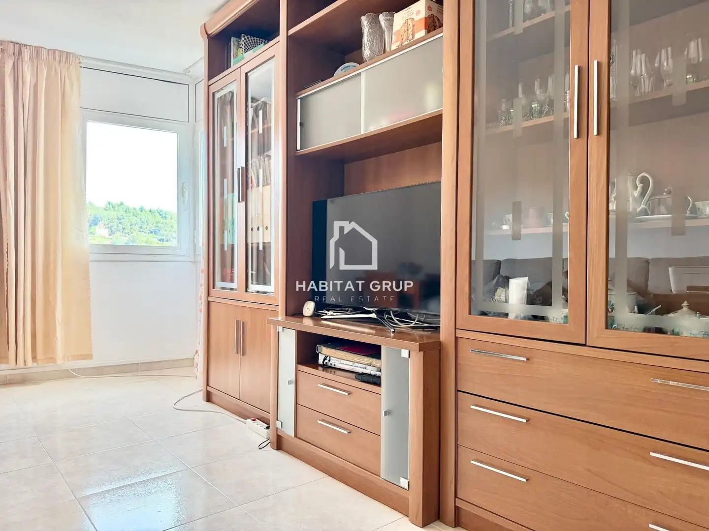 Sala de estar de Piso en venta en Girona con Terraza
