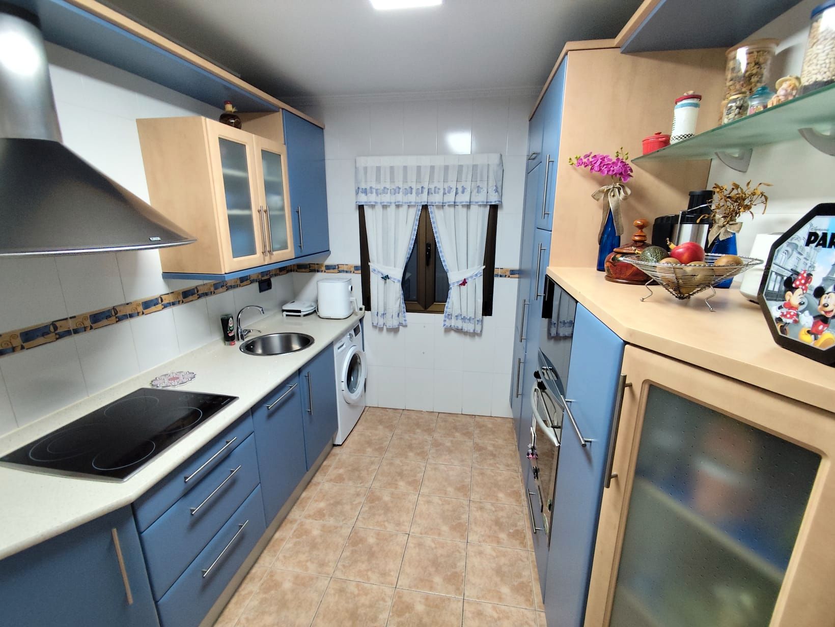 Kitchen of Flat for sale in Sestao   with Heating, Furnished and Balcony