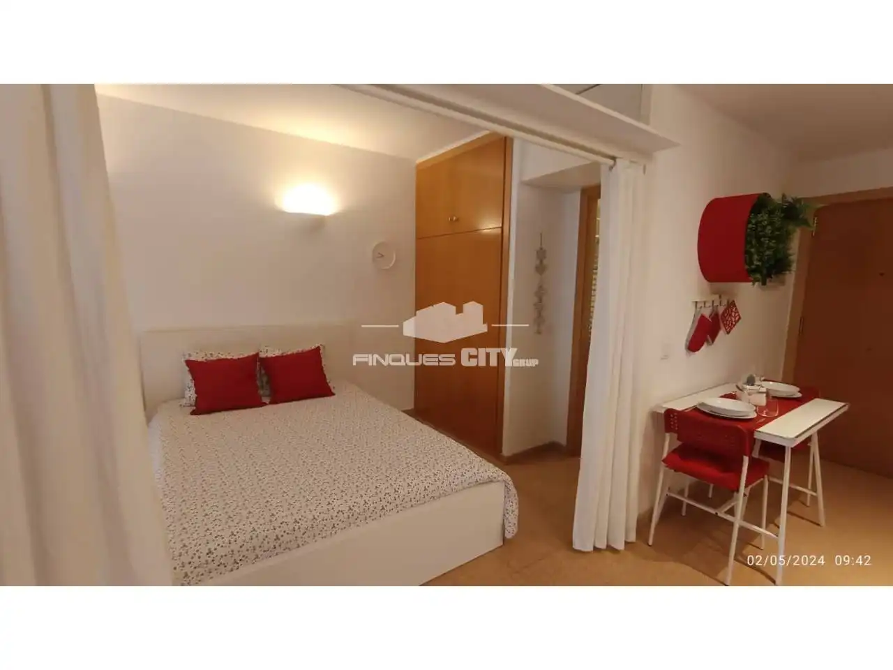 Bedroom of Study for rent in Calella  with Air Conditioner, Heating and Terrace