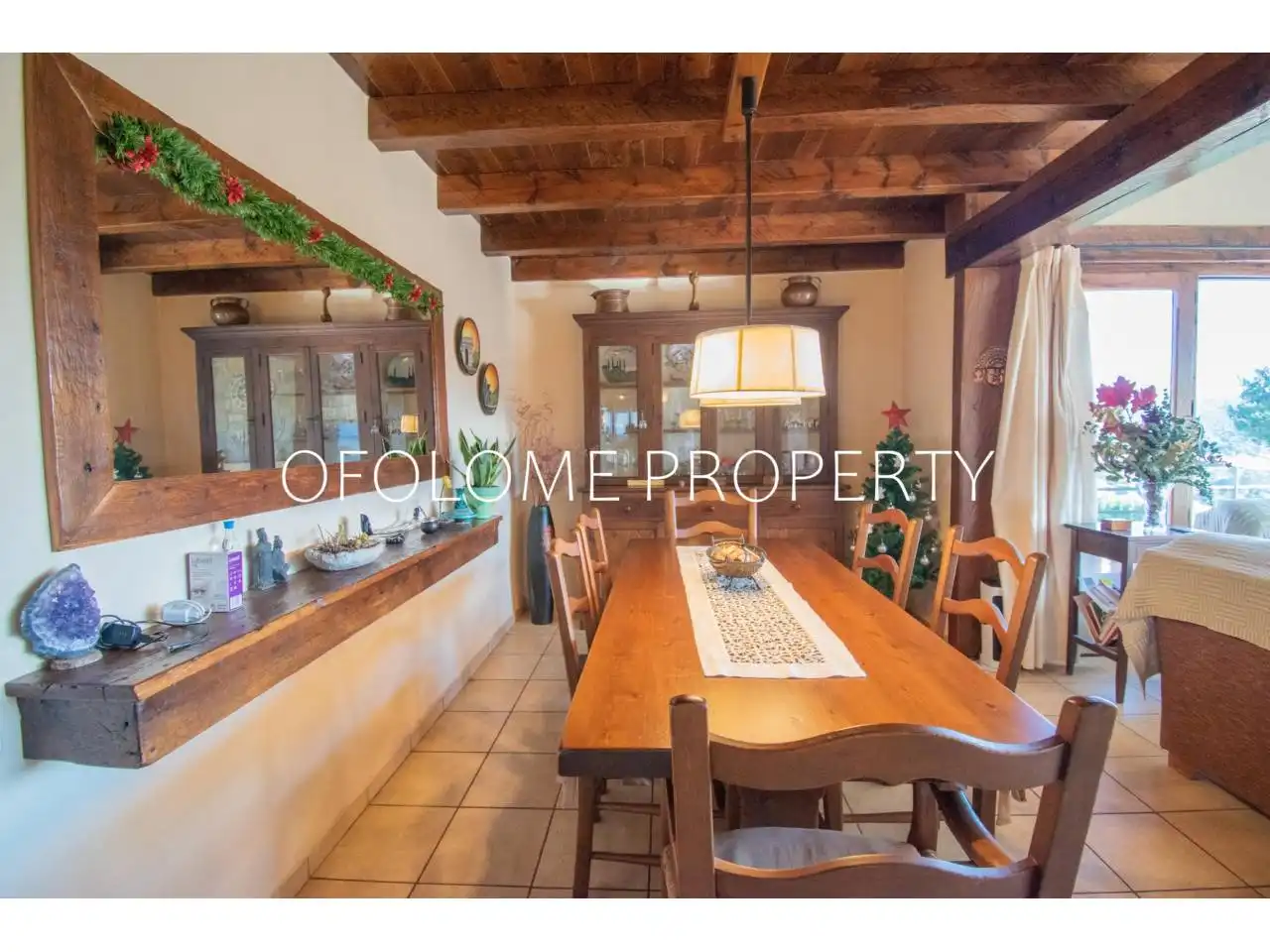 Menjador de Casa o xalet en venda en Sant Llorenç Savall amb Aire condicionat, Calefacció i Jardí privat