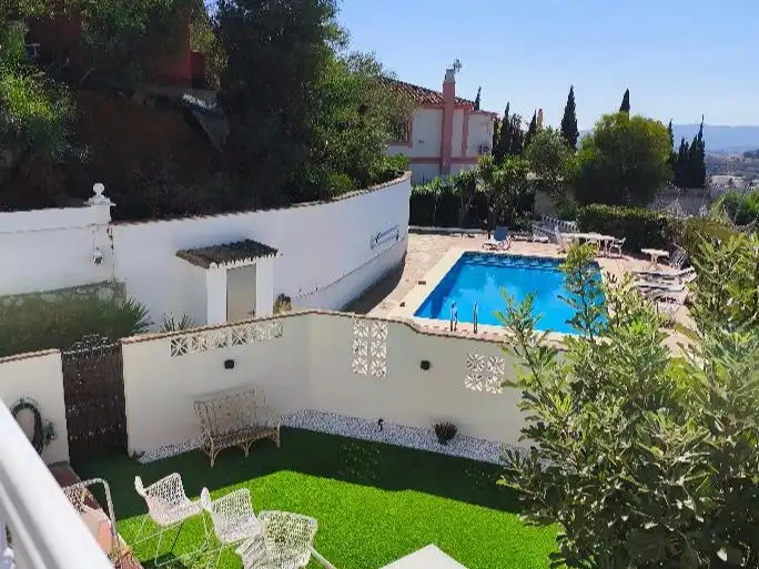 Piscina de Casa o xalet en venda en Mijas amb Aire condicionat, Terrassa i Balcó