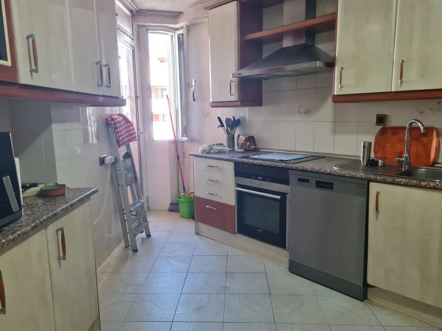 Kitchen of Flat for sale in Móstoles  with Heating, Terrace and Furnished