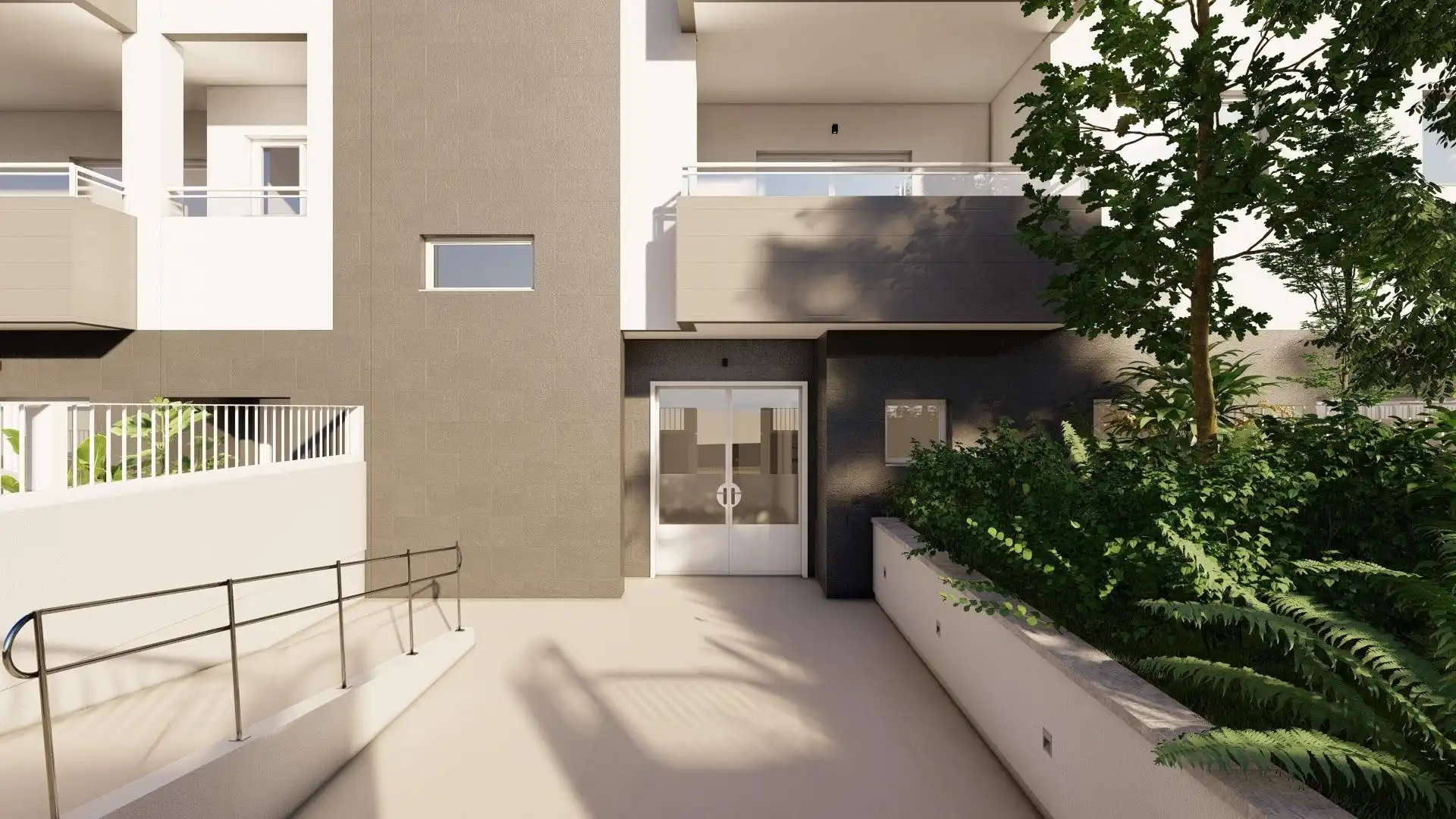Vista exterior de Pis en venda en Roquetas de Mar amb Aire condicionat, Terrassa i Piscina comunitària