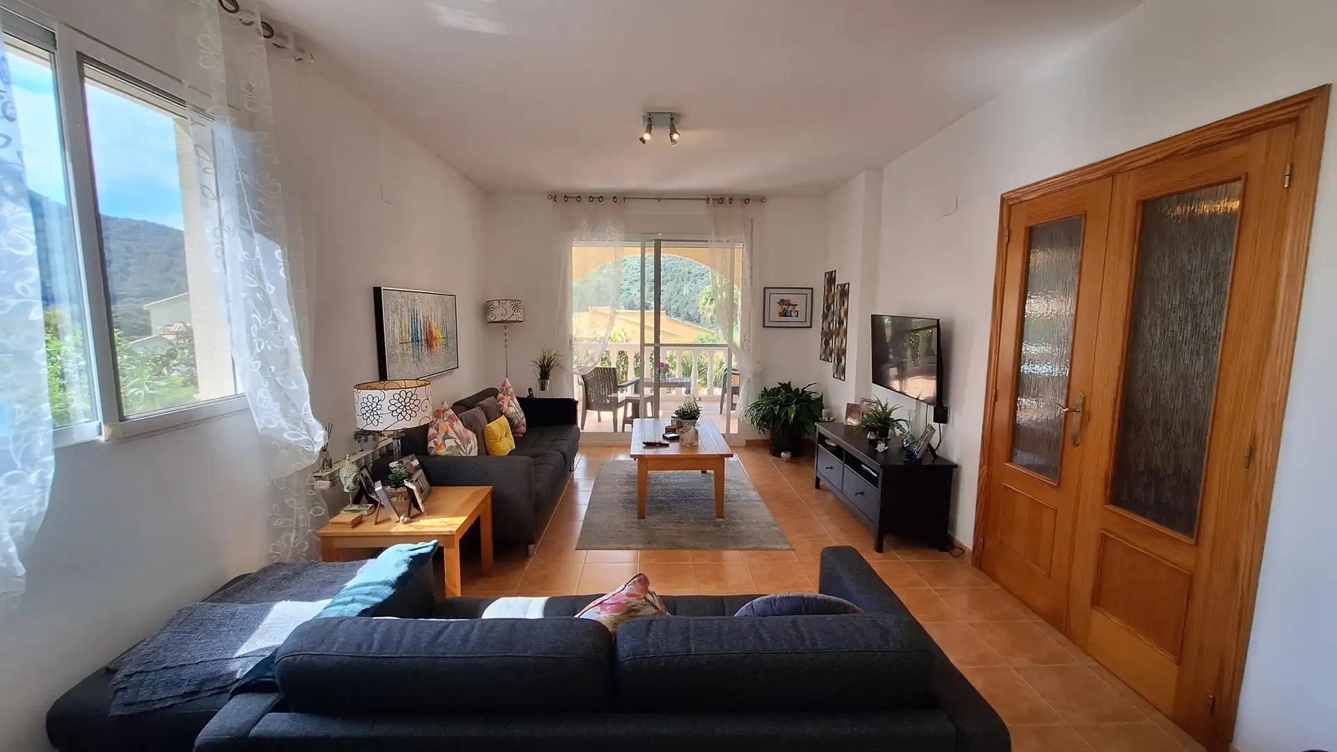 Living room of Houses for sale in Barx  with Heating, Terrace and Storage room