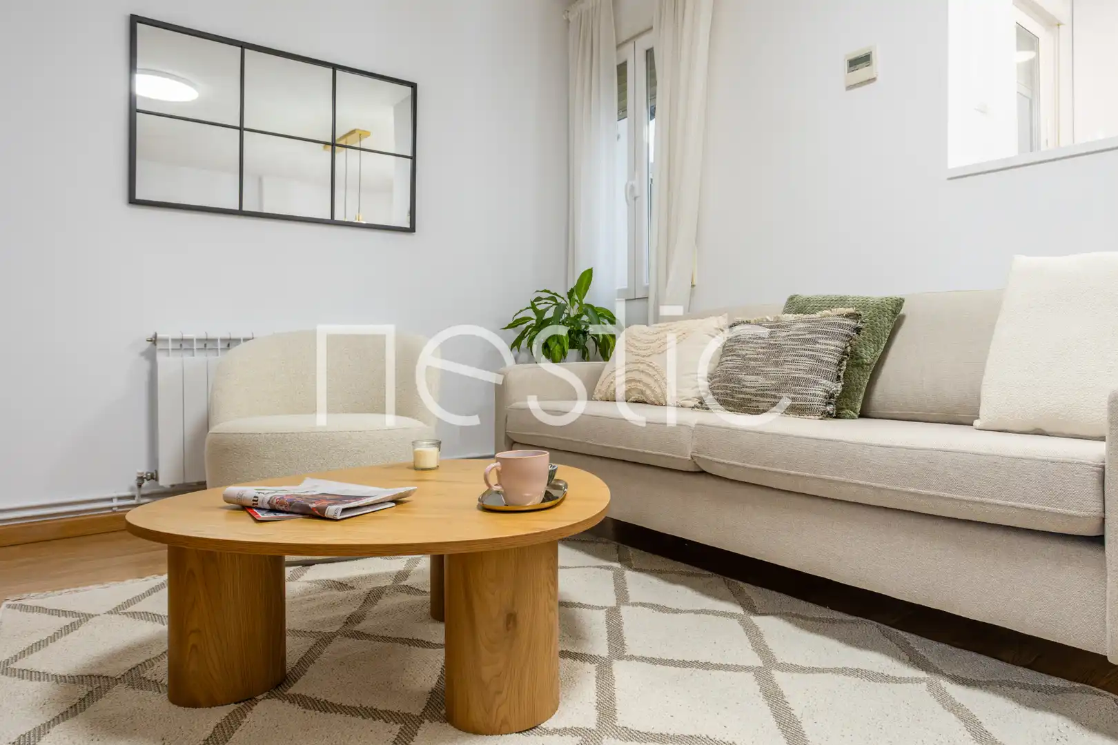 Wohnzimmer von Wohnungen zur Miete in Madrid mit Klimaanlage, Heizung und Möbliert