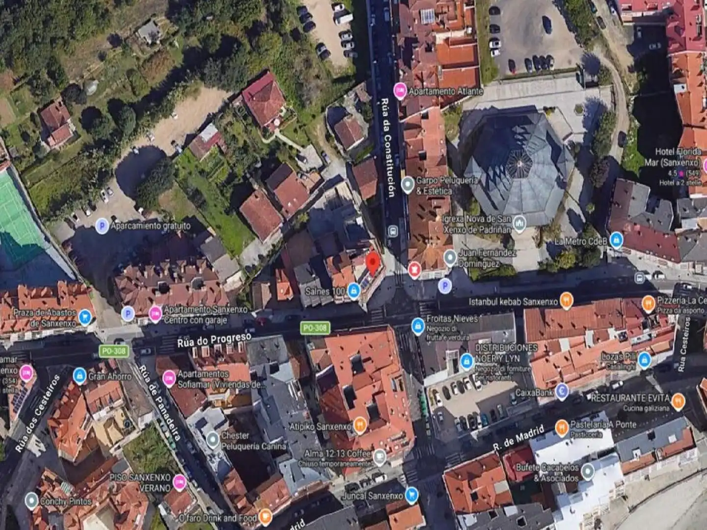 Vista exterior de Ático en venta en Sanxenxo