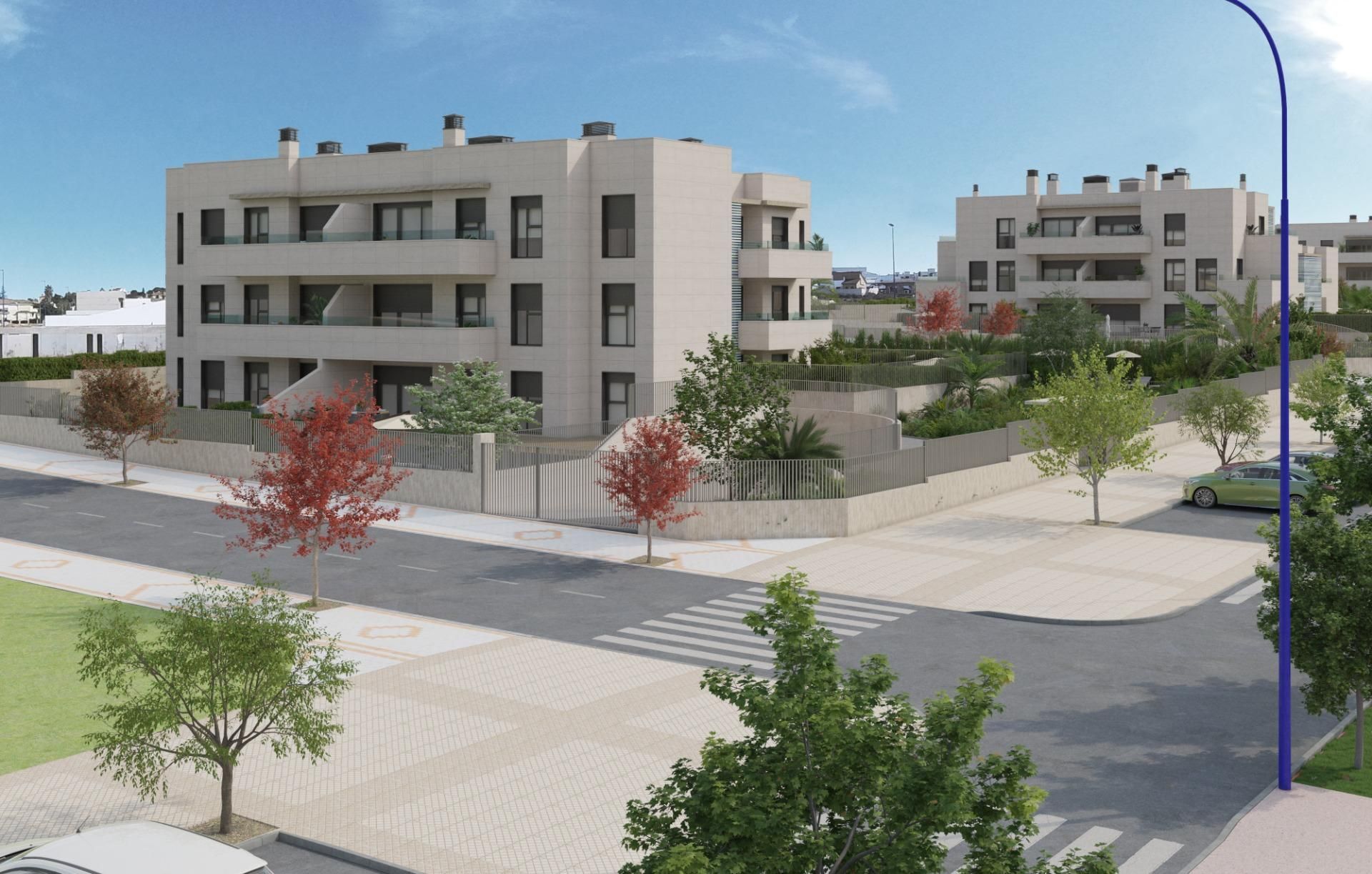 Exterior view of Flat for sale in Badajoz Capital  with Air Conditioner, Heating and Private garden