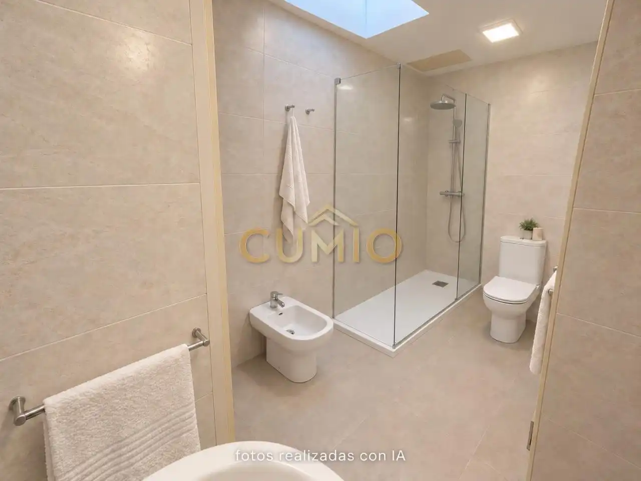 Badezimmer von Maisonette zum Verkauf in Nigrán mit Heizung, Parkett und Abstellraum