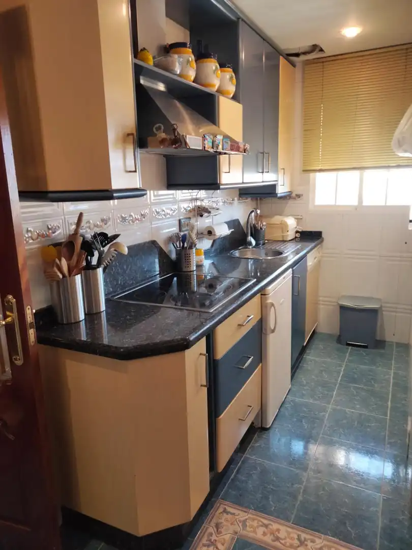 Cuina de Pis en venda en Málaga amb Aire condicionat, Jardí privat i Terrassa