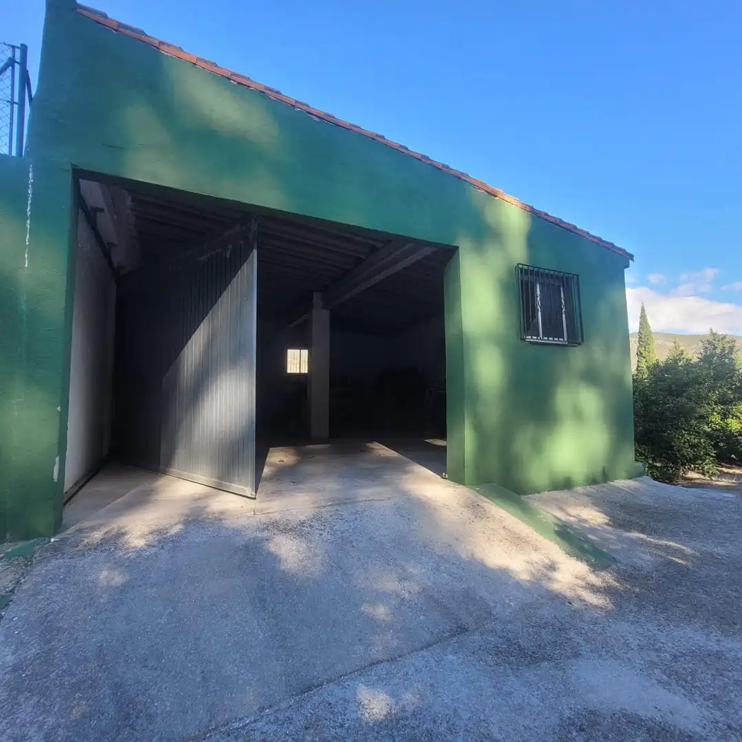 Vista exterior de Casa o chalet en venta en Agres con Jardín privado, Piscina y Amueblado