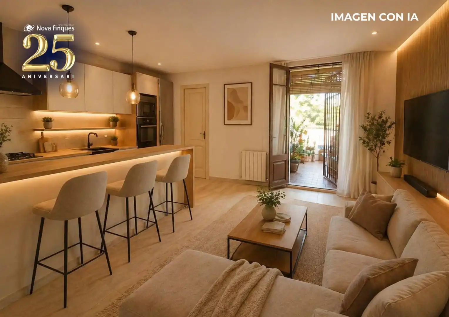 Sala de estar de Casa o chalet en venta en Sabadell con Aire acondicionado, Calefacción y Terraza