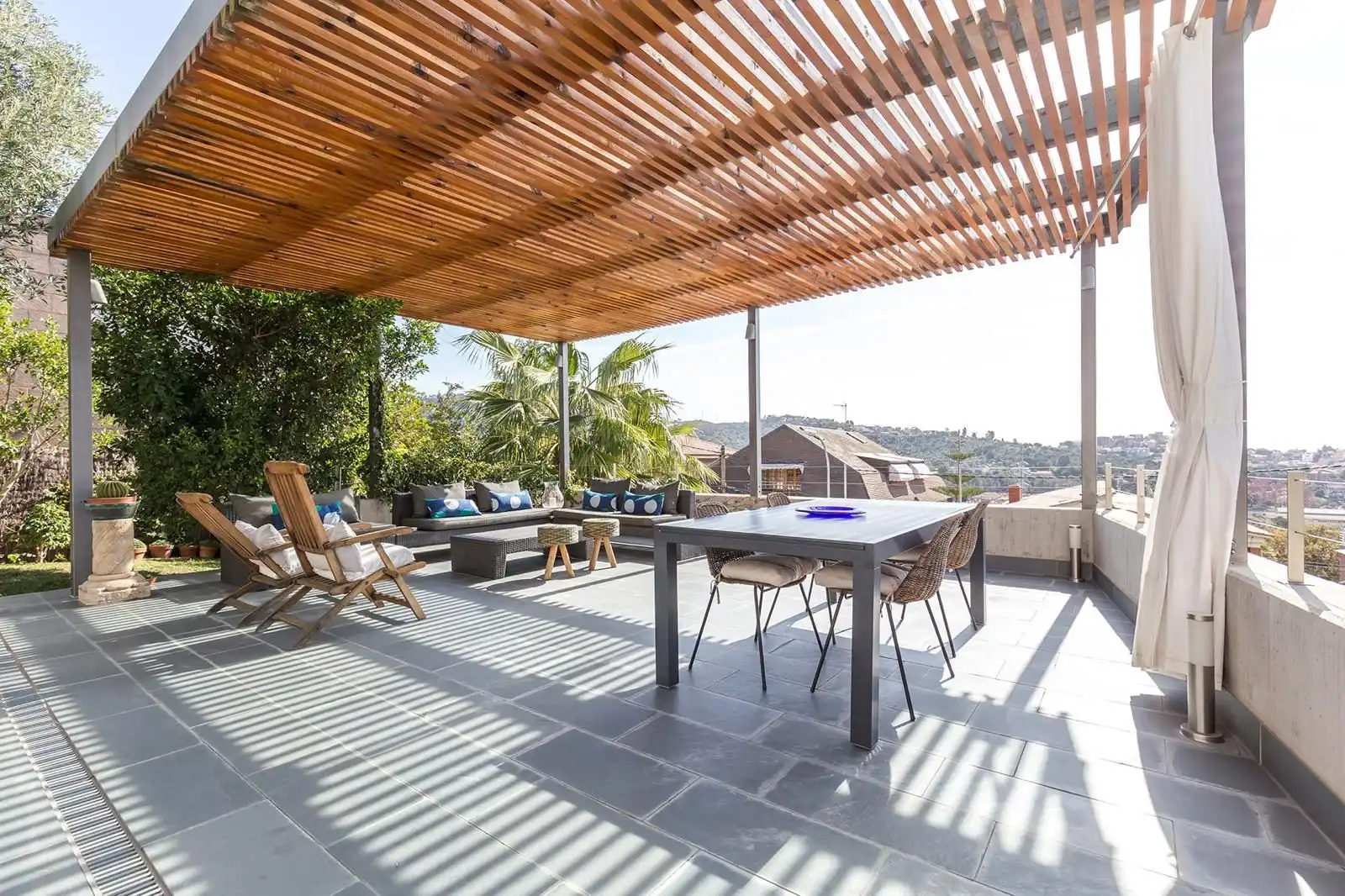 Terraza de Casa o chalet de alquiler en Sant Just Desvern con Aire acondicionado, Calefacción y Jardín privado