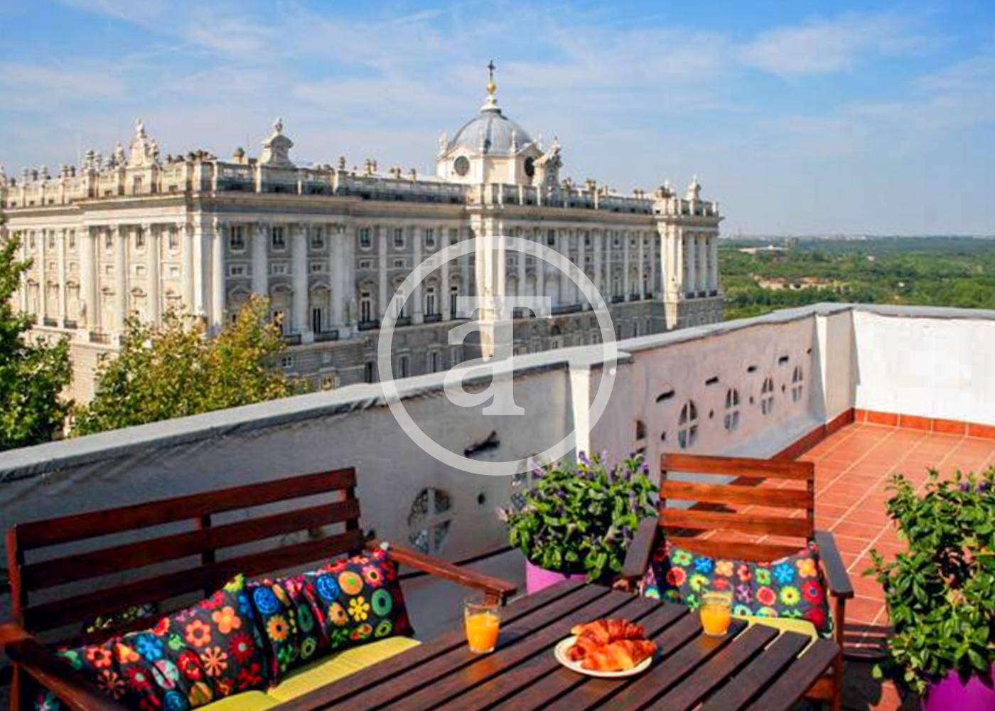 Terrace of Attic to rent in  Madrid Capital  with Air Conditioner, Heating and Furnished