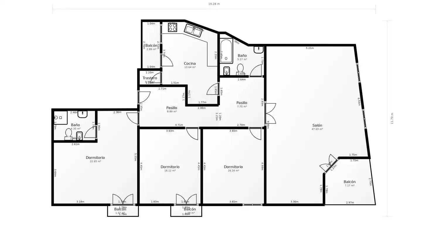 Piso en venta en Navahermosa con Calefacción, Terraza y Amueblado