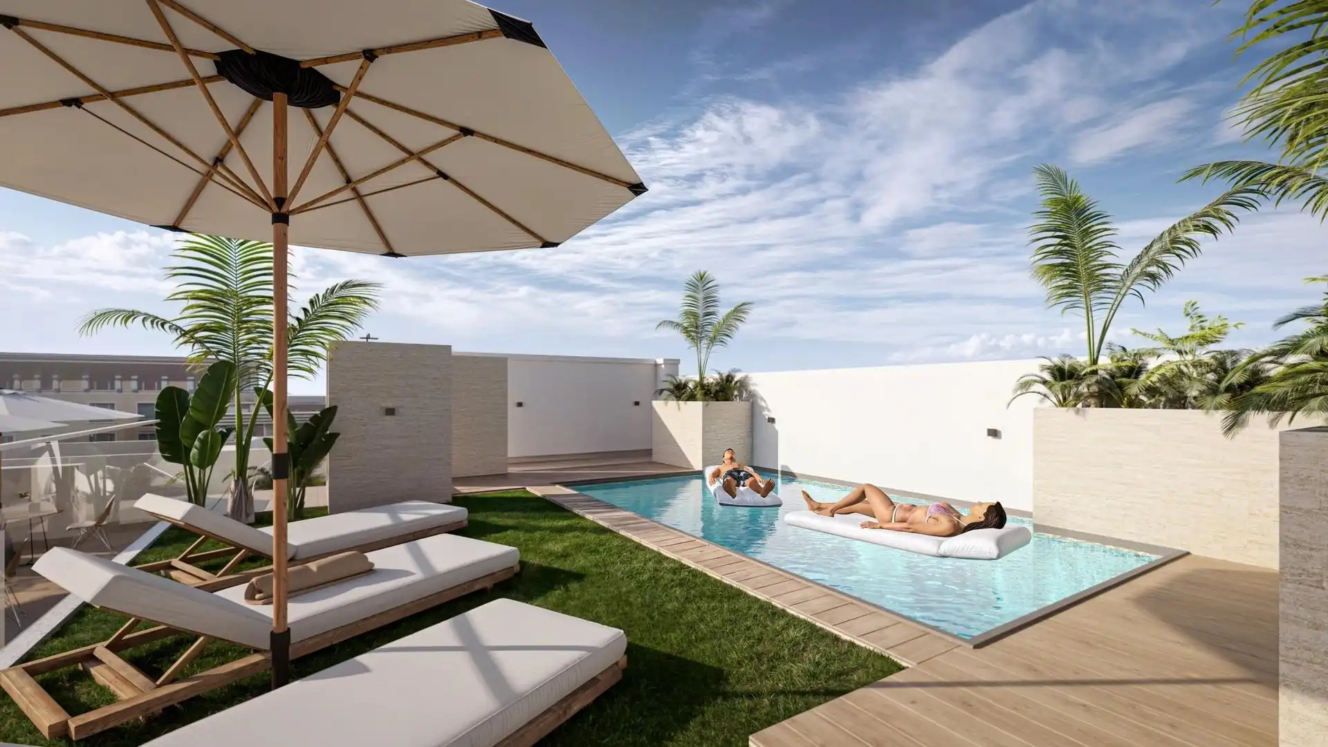 Swimming pool of Attic for sale in Torrevieja  with Air Conditioner, Terrace and Community pool