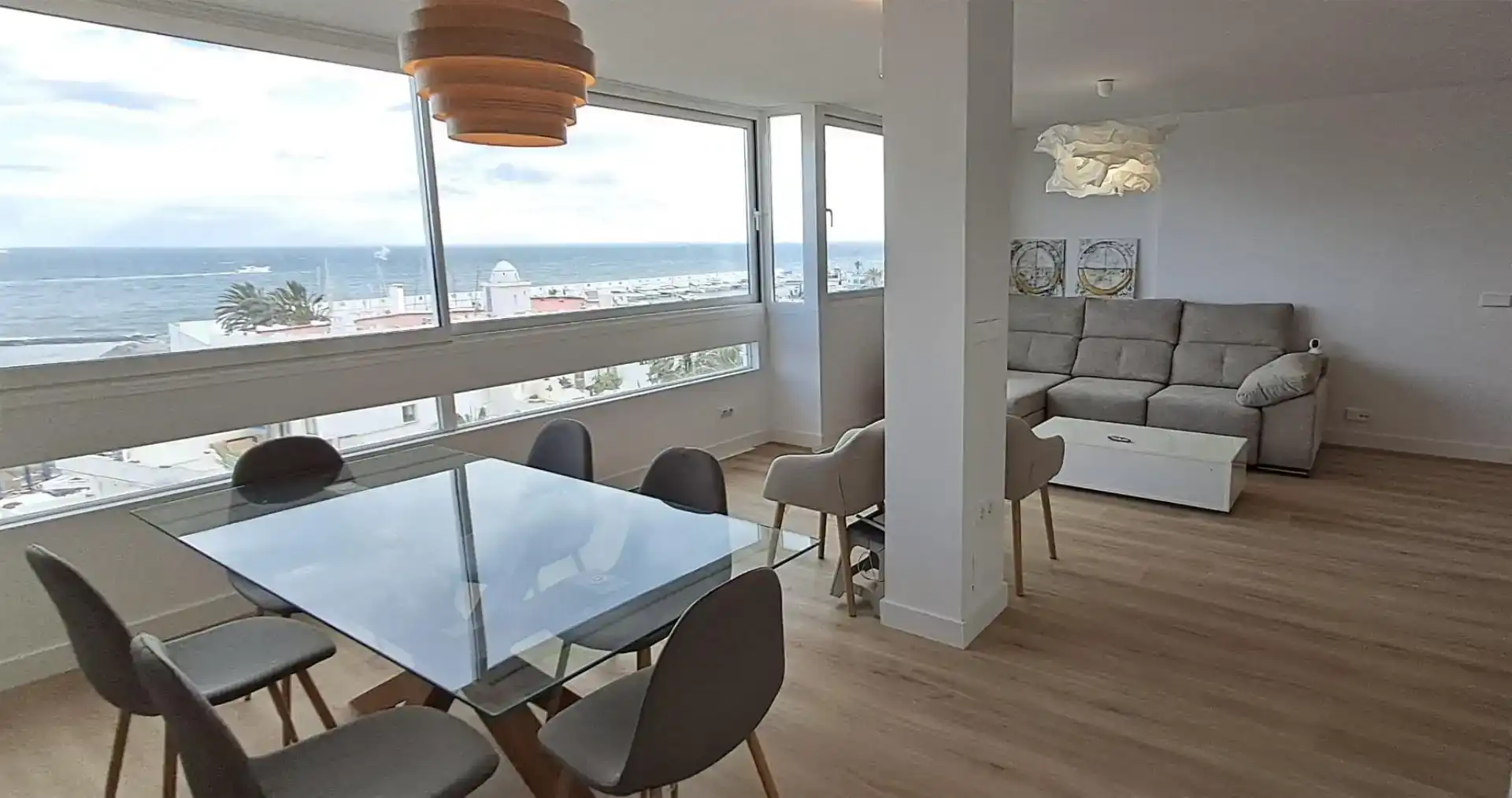 Esszimmer von Wohnung zur Miete in Marbella mit Klimaanlage und Balkon
