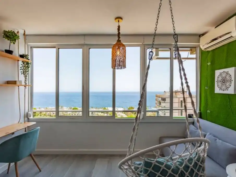 Schlafzimmer von Wohnung zur Miete in Roquetas de Mar mit Klimaanlage und Balkon