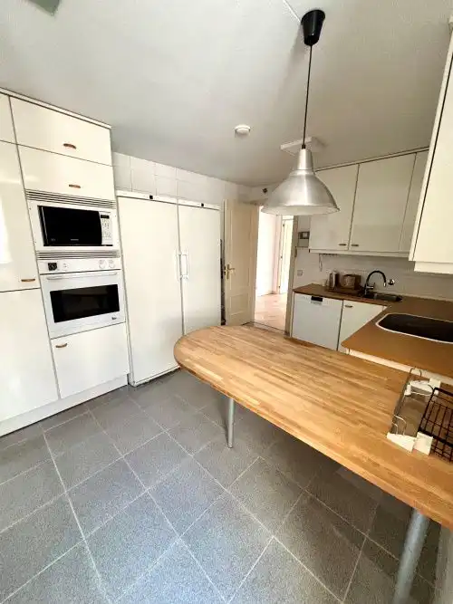 Küche von Wohnung zur Miete in Madrid mit Heizung, Parkett und Terrasse