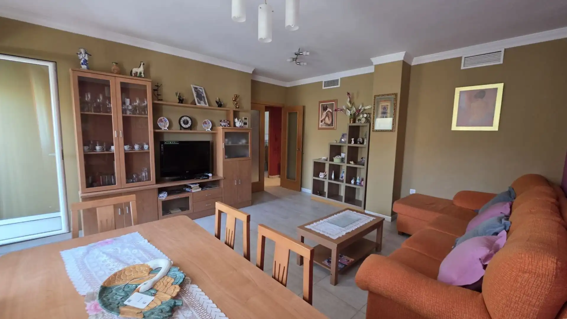 Sala de estar de Piso en venta en Gandia con Aire acondicionado, Calefacción y Terraza