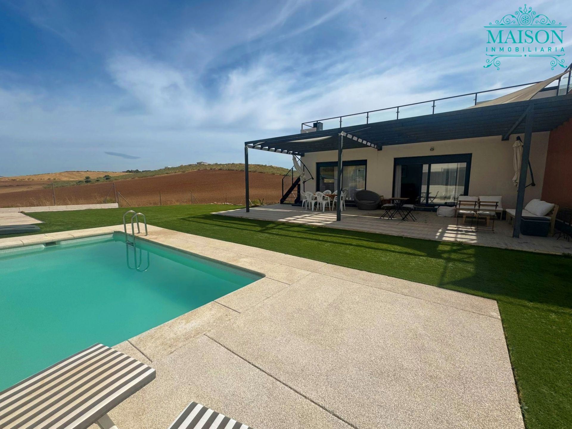 Swimming pool of House or chalet to rent in El Casar  with Heating, Private garden and Swimming Pool