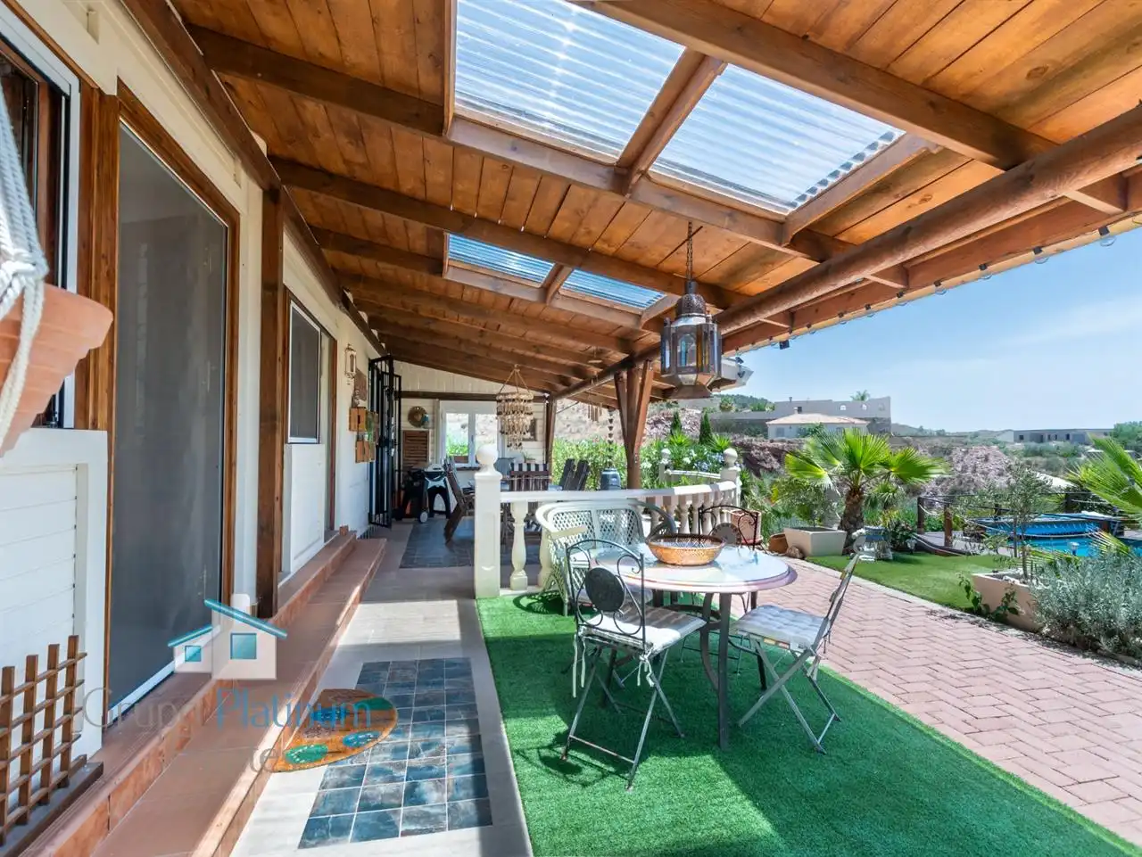 Terrassa de Casa o xalet en venda en Albox amb Aire condicionat, Jardí privat i Traster