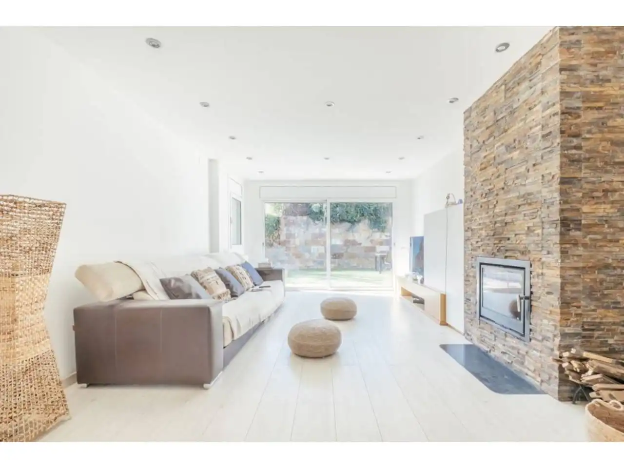 Living room of Houses for rent in Matadepera  with Heating, Private garden and Parquet flooring