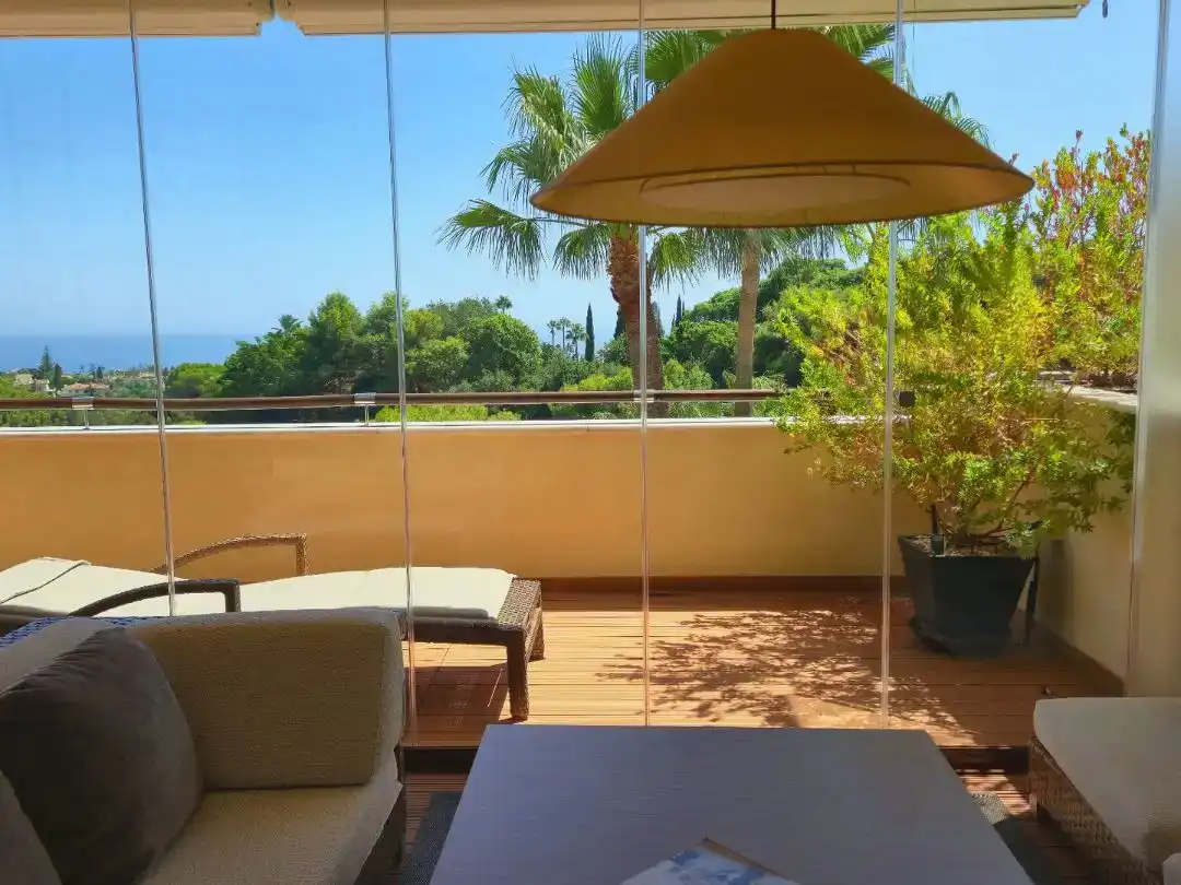 Terraza de Apartamento en venta en Marbella con Aire acondicionado, Piscina y Balcón