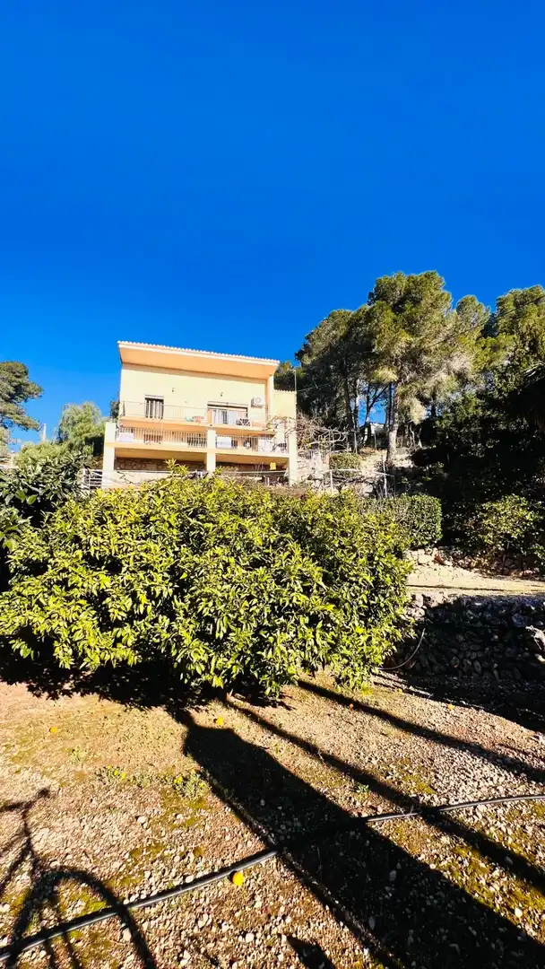 Vista exterior de Finca rústica en venta en Pratdip con Aire acondicionado, Jardín privado y Terraza