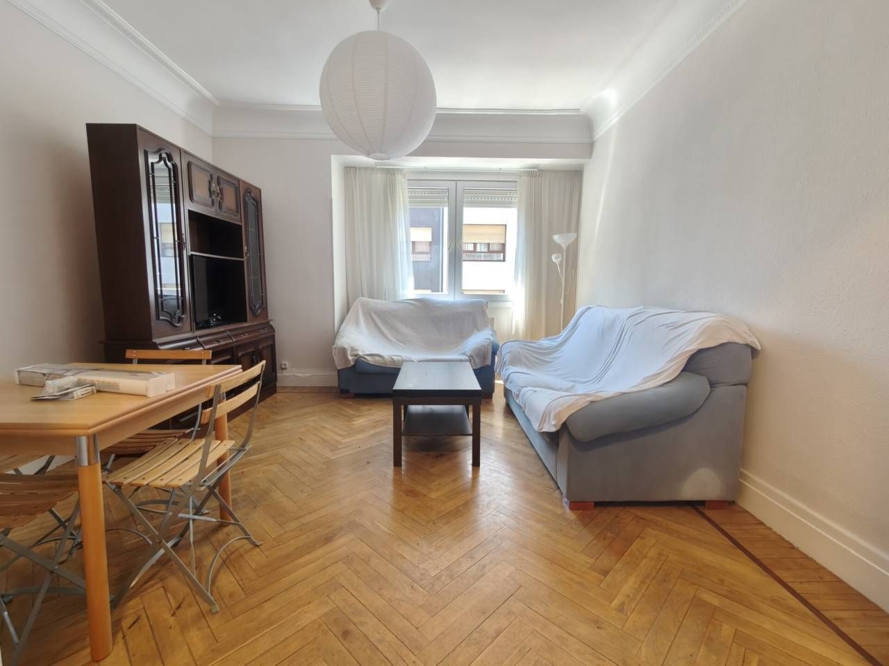 Living room of Flat to rent in Bilbao   with Heating, Furnished and Balcony