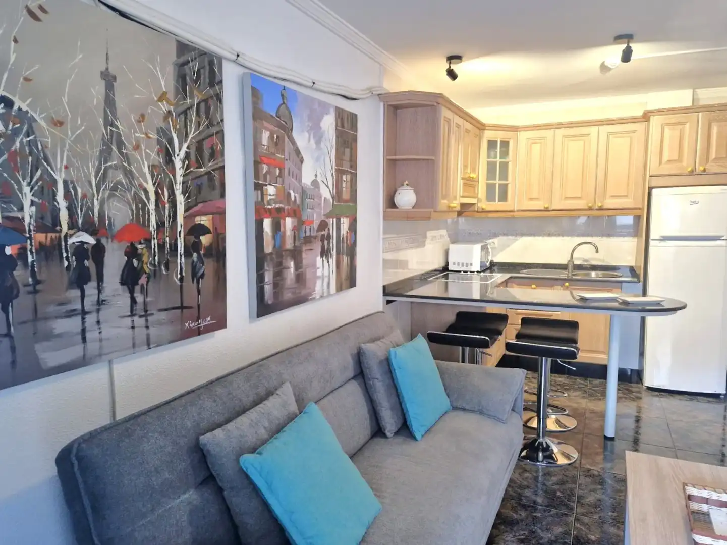 Küche von Wohnungen zum Verkauf in San Bartolomé de Tirajana mit Terrasse, Internet und Gemeinschaftspool