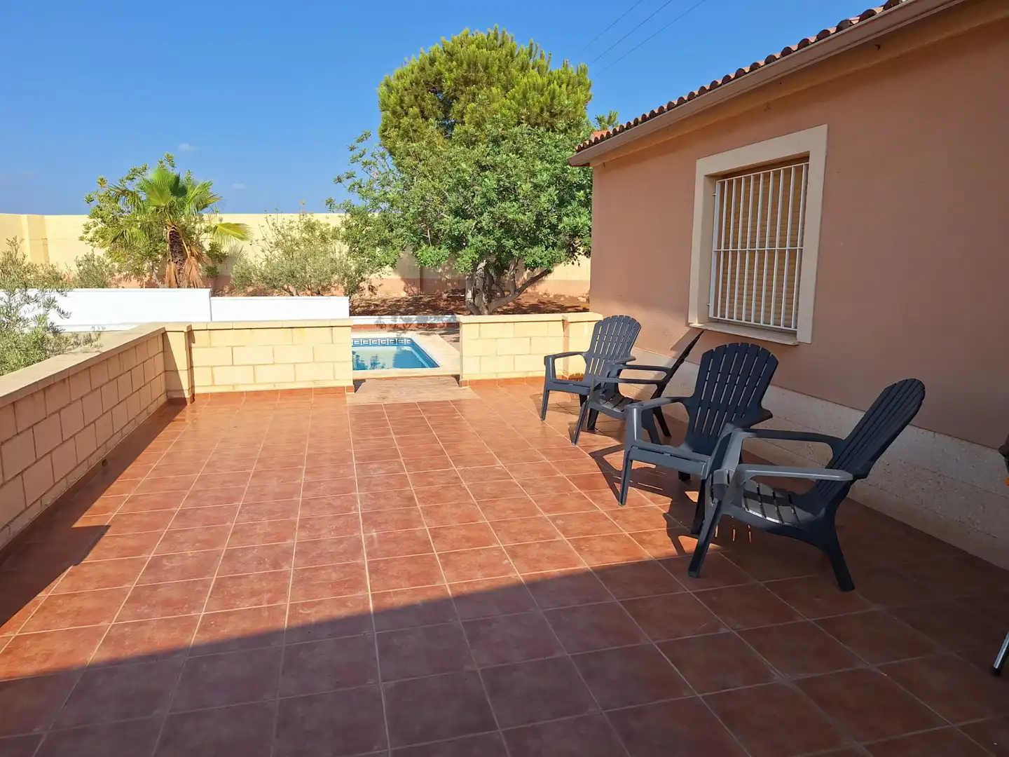 Terrassa de Finca rústica en venda en Cartagena amb Jardí privat, Piscina i Moblat