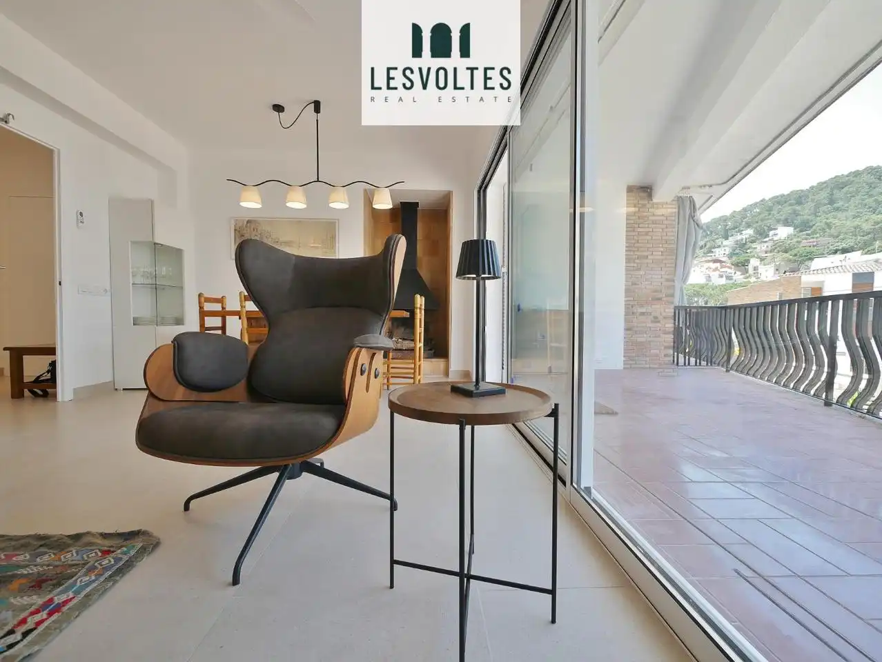 Sala de estar de Piso de alquiler en Palafrugell con Calefacción, Terraza y Amueblado