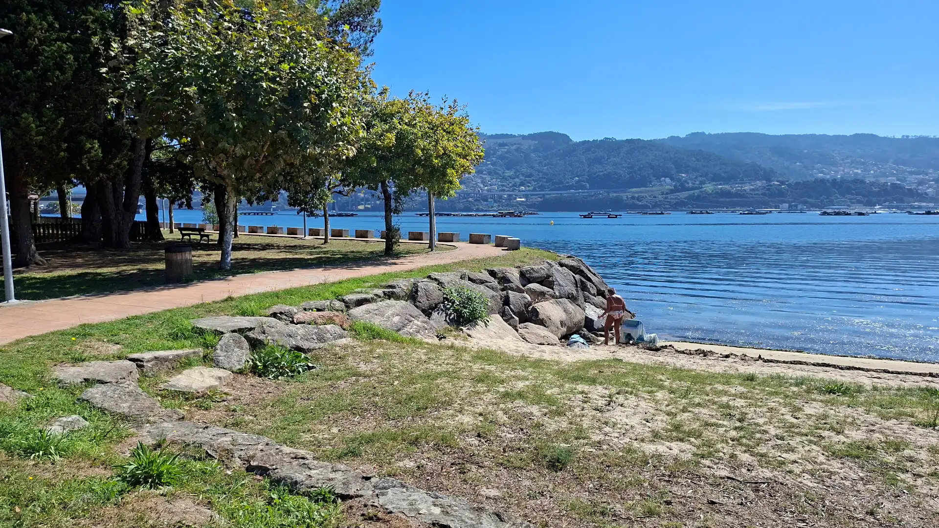 Vista exterior de Casa adosada en venta en Moaña, Pontevedra
