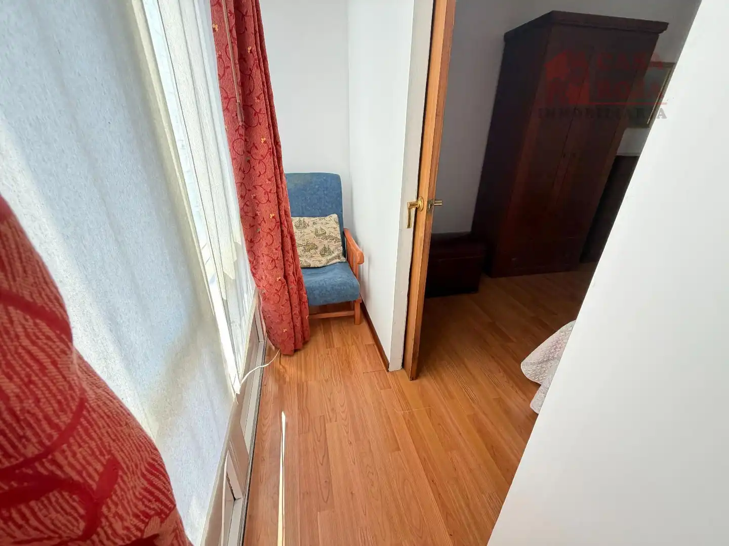 Bedroom of Flat for sale in Cangas   with Heating, Parquet flooring and Washing machine