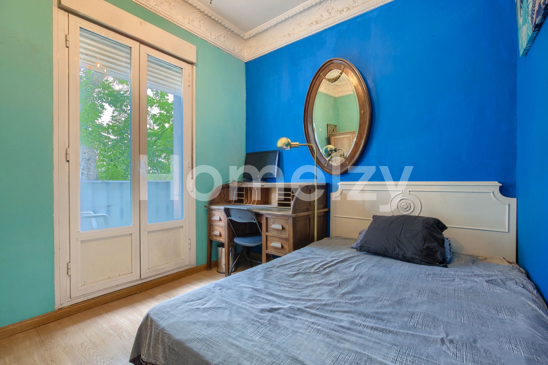 Bedroom of Flat to share in  Madrid Capital  with Heating, Furnished and Oven