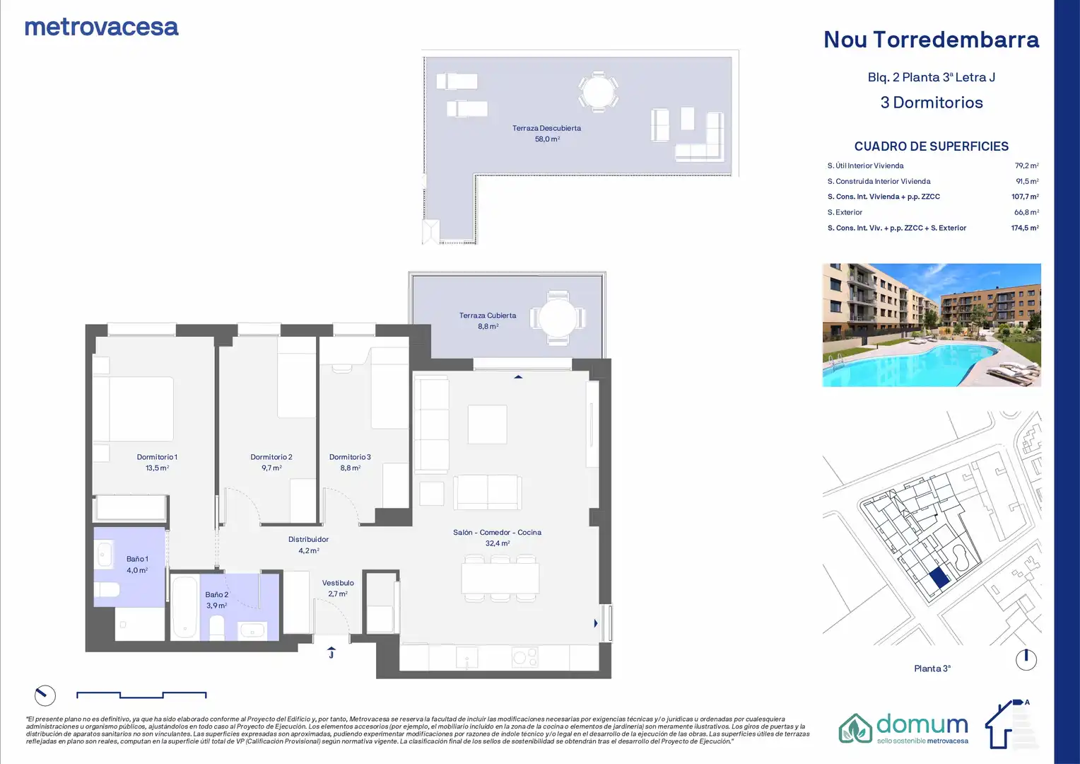 Attic for sale in Torredembarra  with Air Conditioner, Heating and Private garden