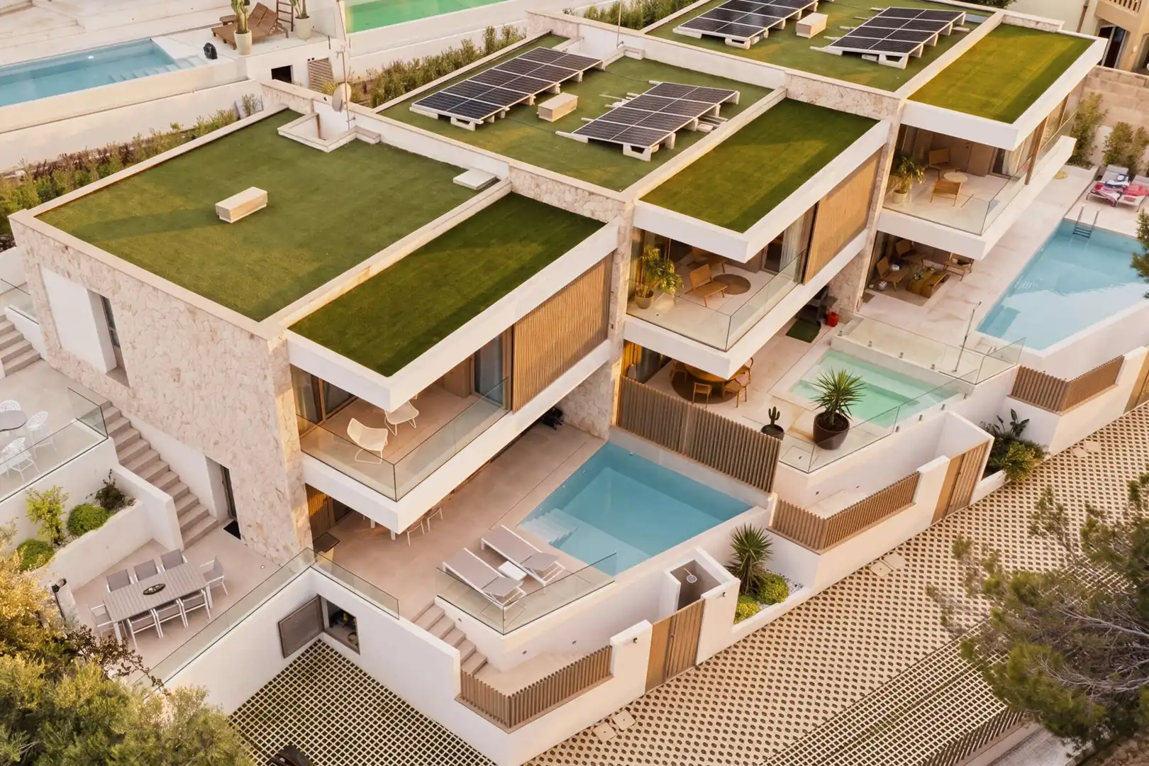 Terrasse von Einfamilien-Reihenhaus zum Verkauf in Capdepera mit Klimaanlage, Terrasse und Möbliert