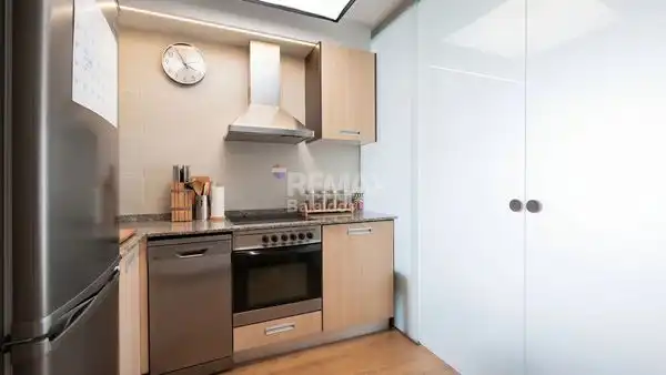 Cuina de Apartament en venda en Baiona amb Calefacció, Parquet i Terrassa