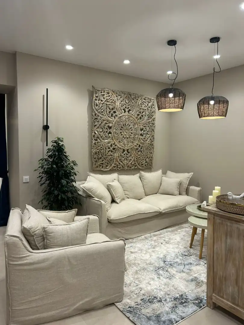 Sala d'estar de Casa adosada en venda en Torrent amb Aire condicionat, Terrassa i Moblat
