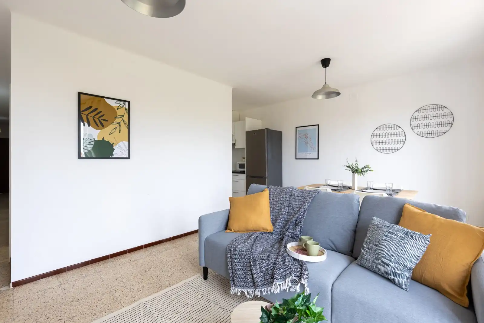 Living room of Flat for rent in Terrassa  with Furnished, Oven and Washing machine