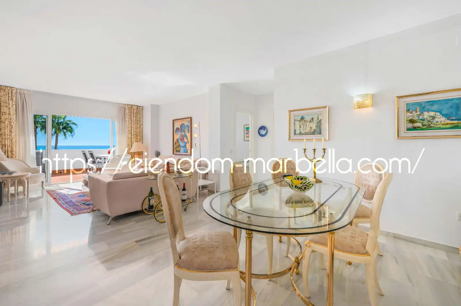 Esszimmer von Maisonette zum Verkauf in Mijas mit Klimaanlage, Terrasse und Möbliert